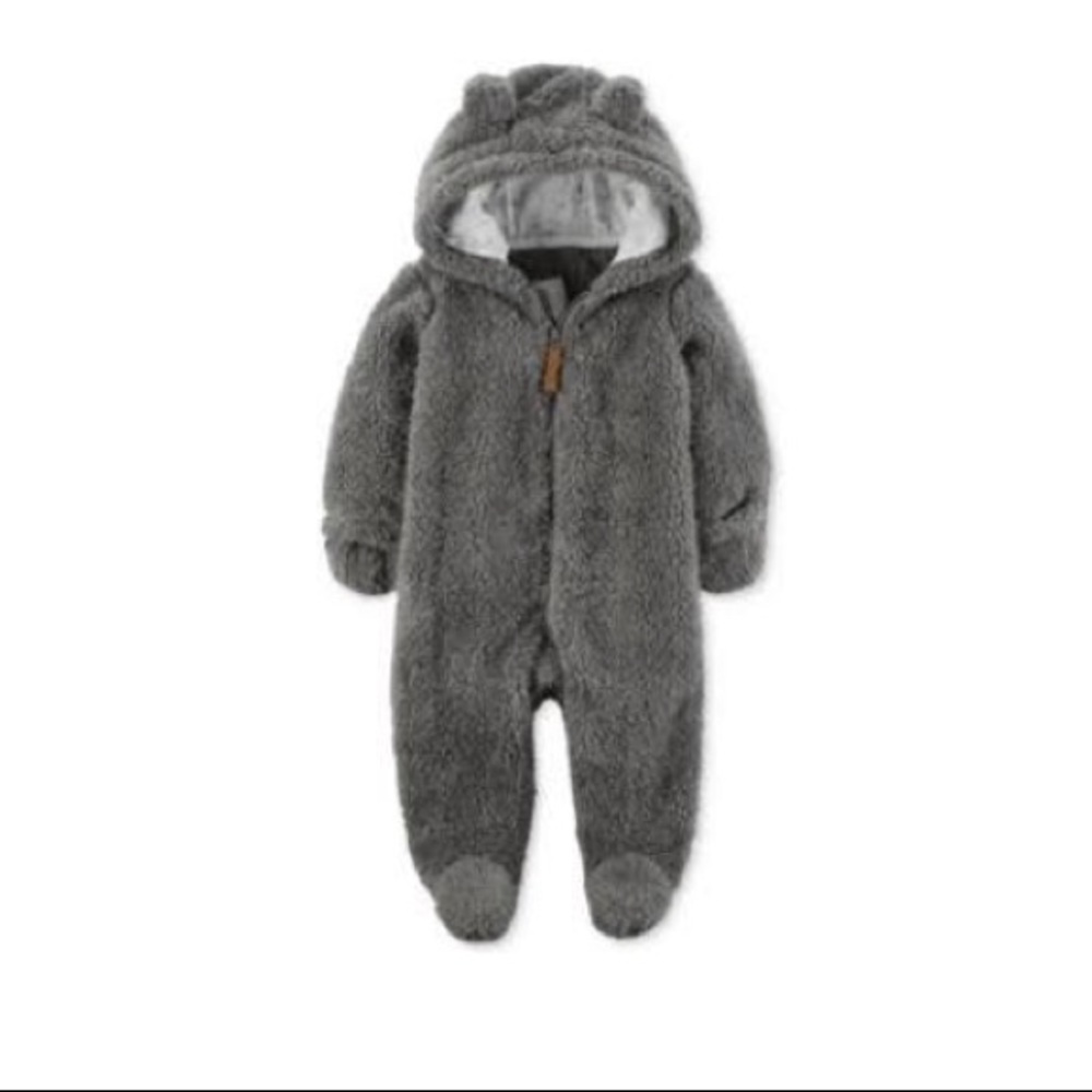 Fluffy baby jumpsuit